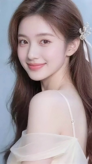 治愈微笑少女
