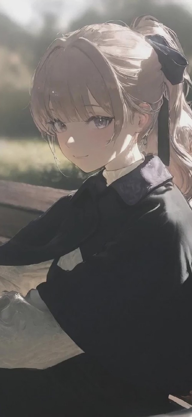 动漫女孩飘动效果 