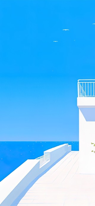 简约海景蓝天