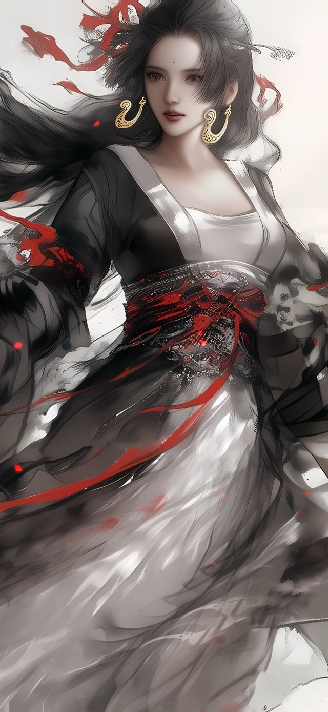水墨风 女帝(动漫手机动态壁纸) - 动漫手机壁纸下载 - 元气壁纸