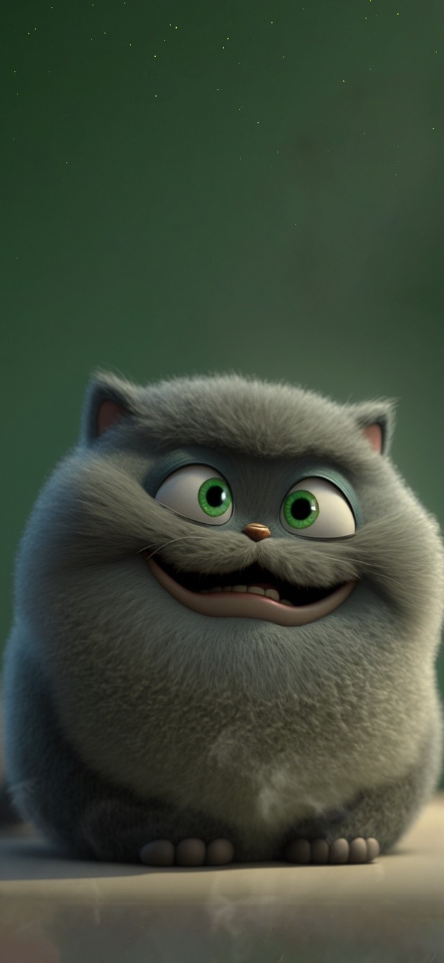 猫咪 大脸猫 可爱 4K