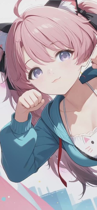 可爱猫女孩