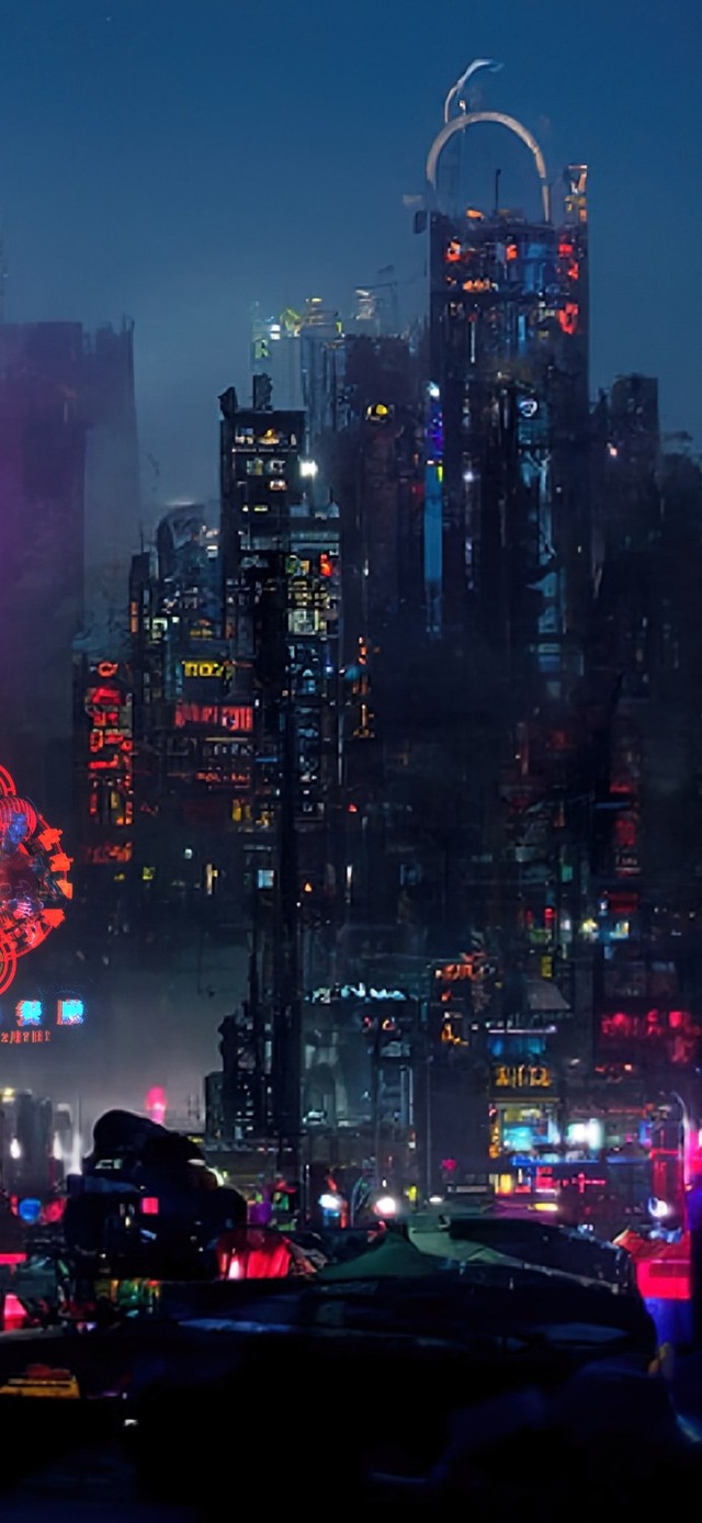 4K赛博朋克科幻城市