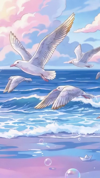 海鸥与海