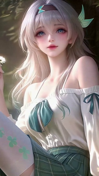 林间清新美少女流萤