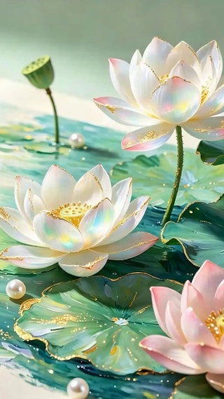 护眼荷花