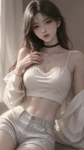 居家慵懒清纯美女