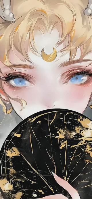 水墨风美少女战士