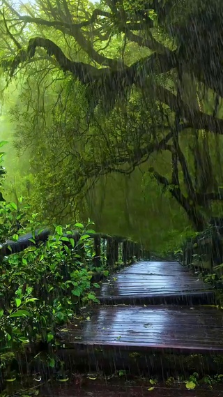 喜欢泥土的清香，喜欢雨滴落在物体上的声音，喜欢湿漉漉的空气和阴沉沉的天