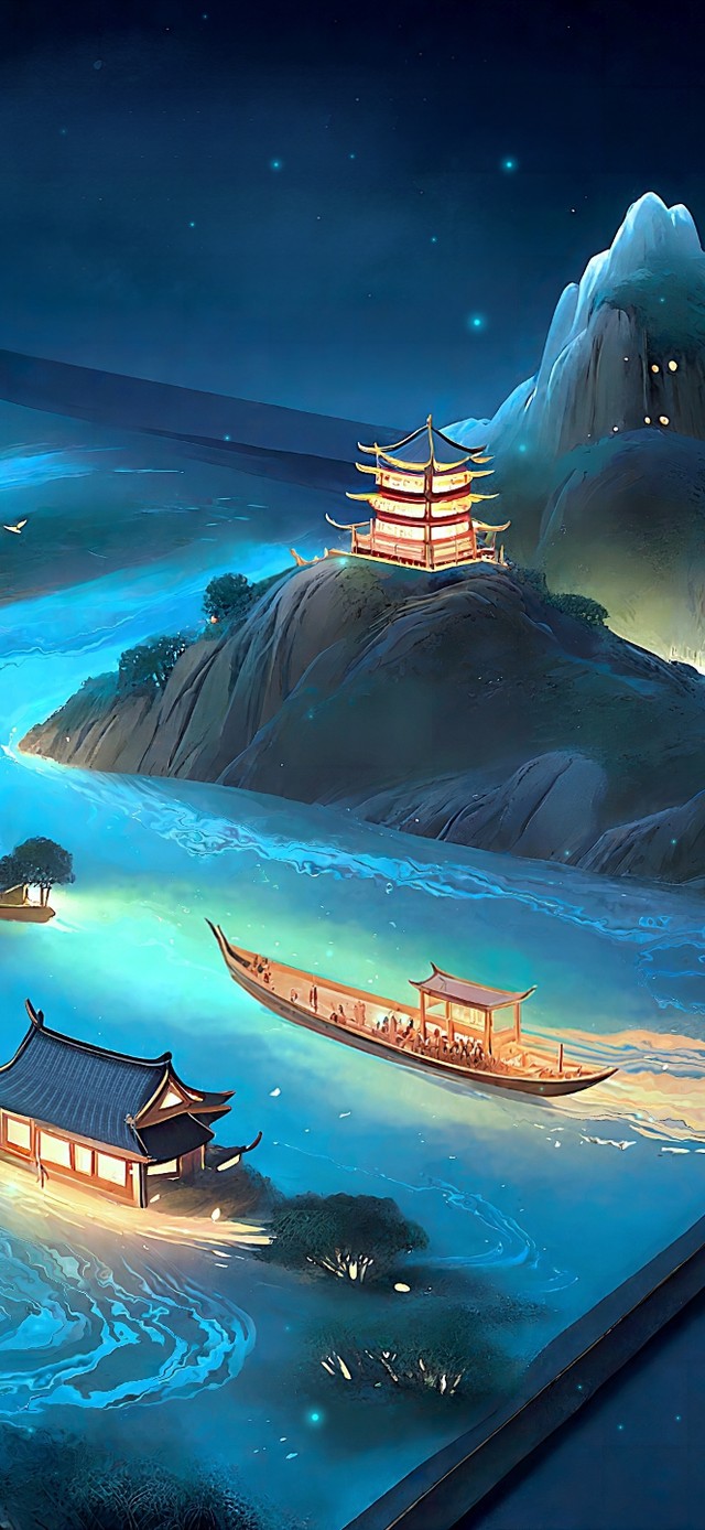 江月流辉-锦舟夜泛