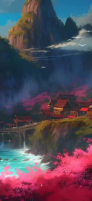 湖中白云大海