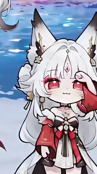 可爱的动漫小女孩