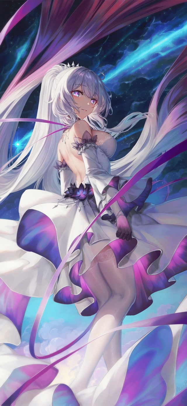 星空 礼服美少女