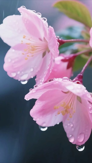海棠听雨