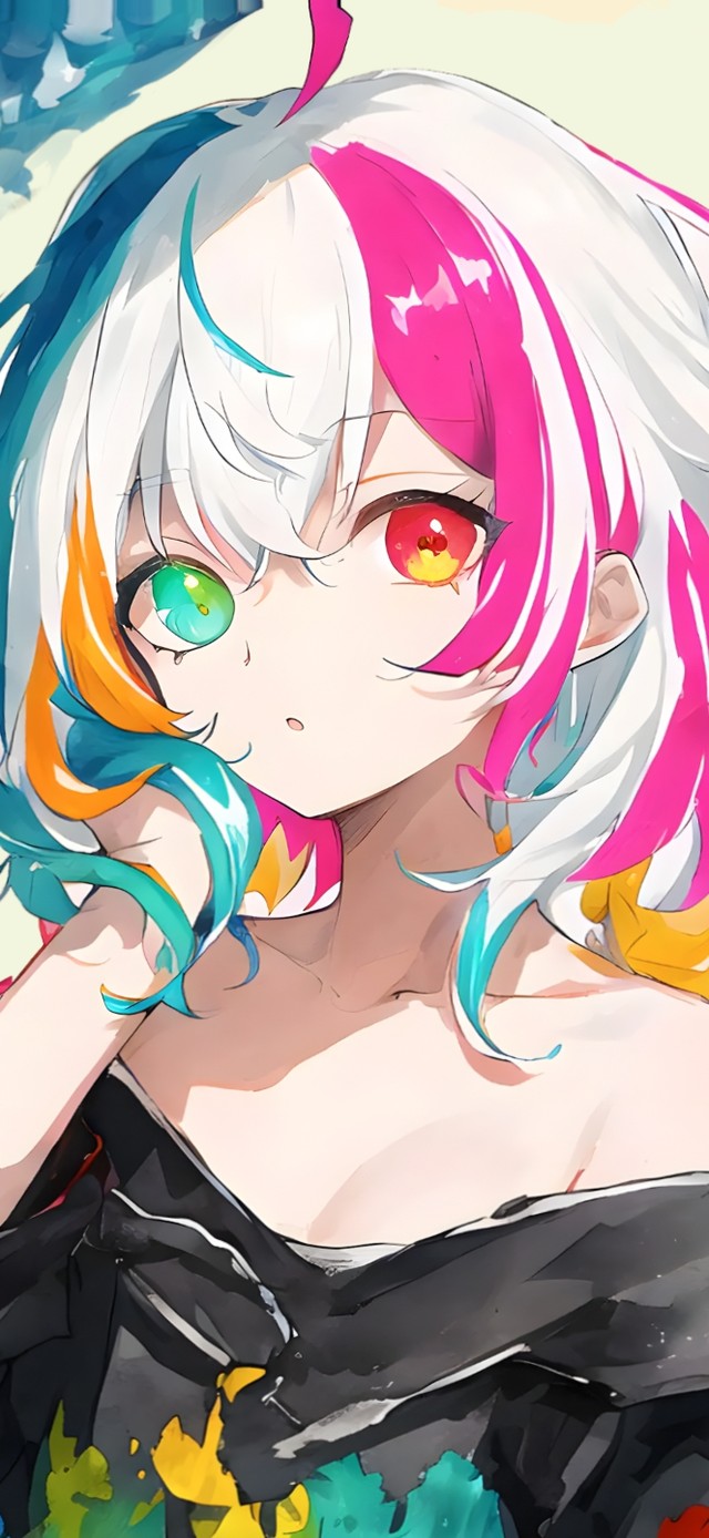 双瞳涂鸦小萝莉