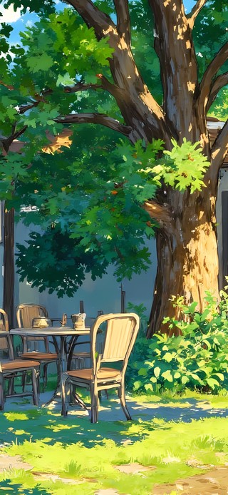绿荫下小屋
