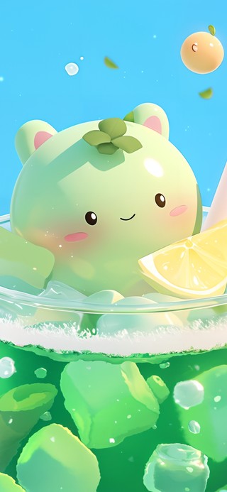 清凉柠檬气泡水