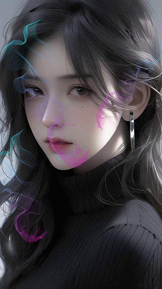 元气美女--微尘