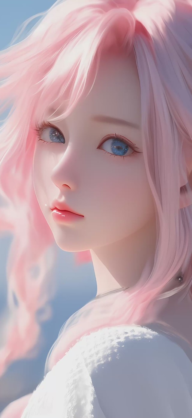 唯美可爱粉色美少女