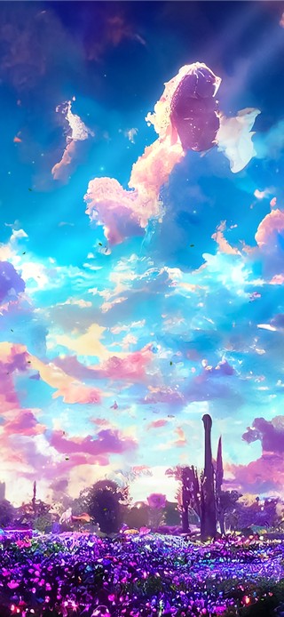 唯美治愈梦幻花海