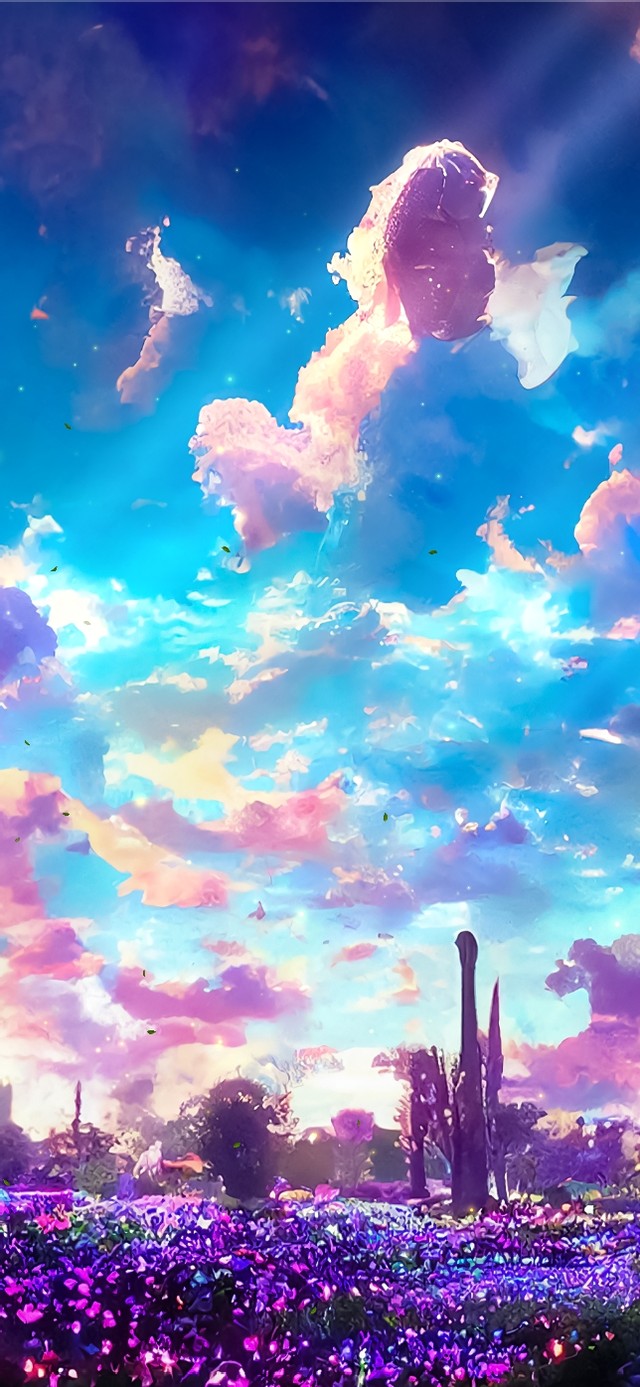 唯美治愈梦幻花海