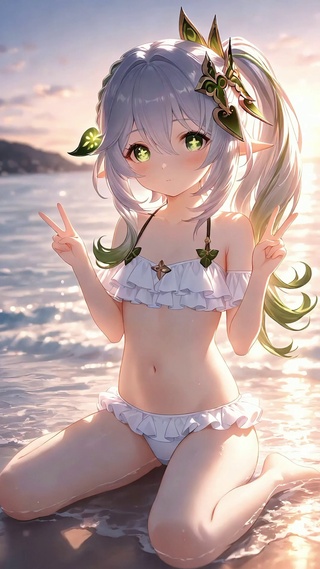 纳西妲丨轻悠海滩丨
