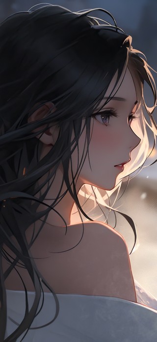 唯美温泉美少女
