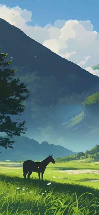 护眼绿景
