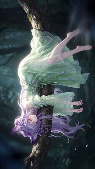熟睡的森系狐耳少女