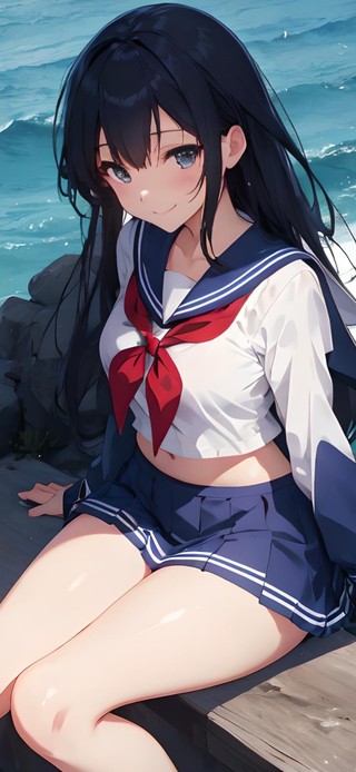 动漫水手服美少女