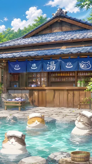 猫咪温泉旅馆