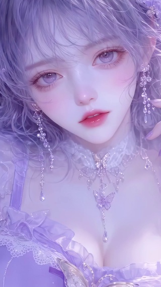 紫发梦幻少女