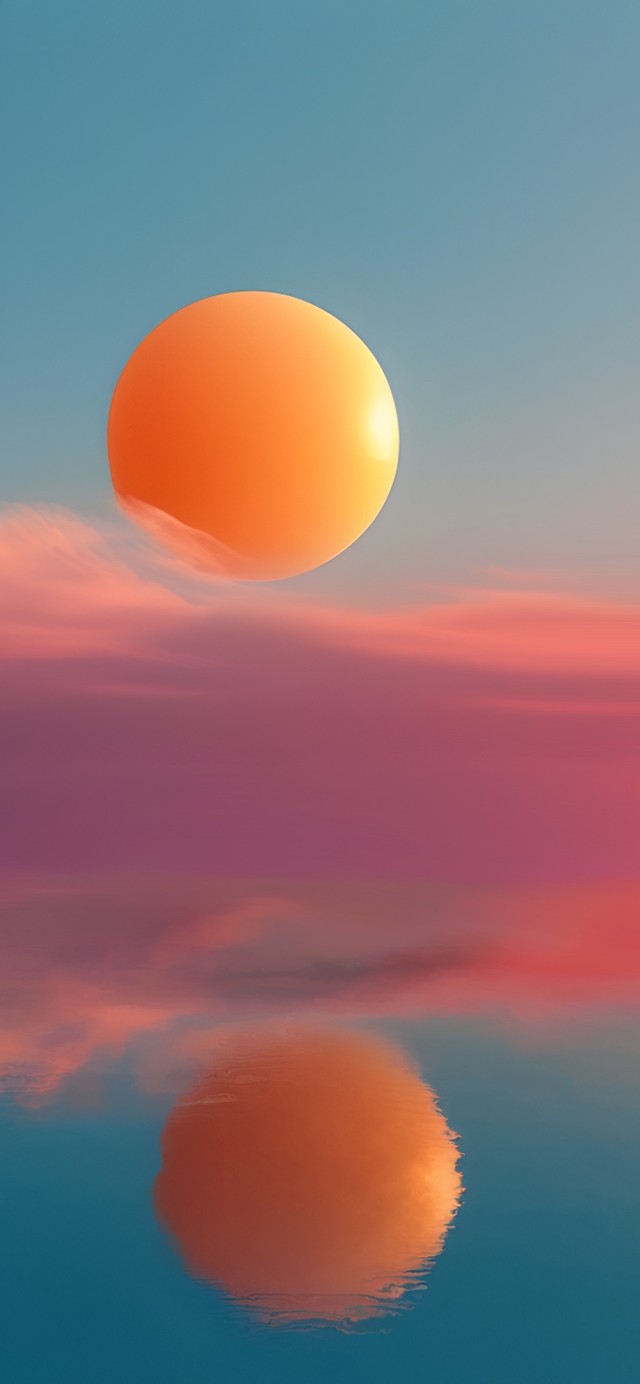 小清新落日余晖晚霞护眼唯美风景