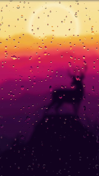 麋鹿雨屏