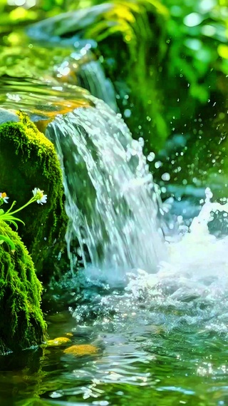 治愈山间小溪4K