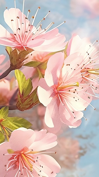 樱花散落