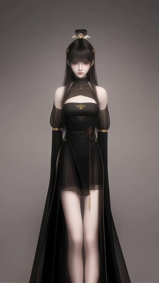 黑衣美女