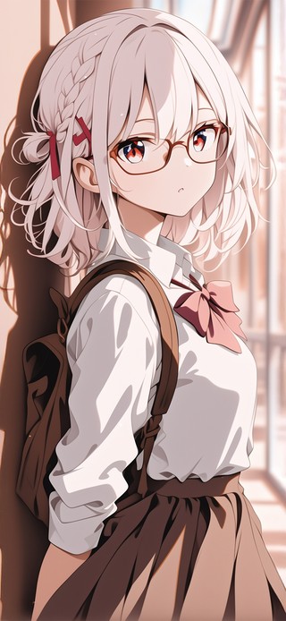 唯美校园少女