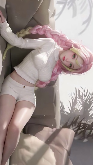 居家少女的惬意时光