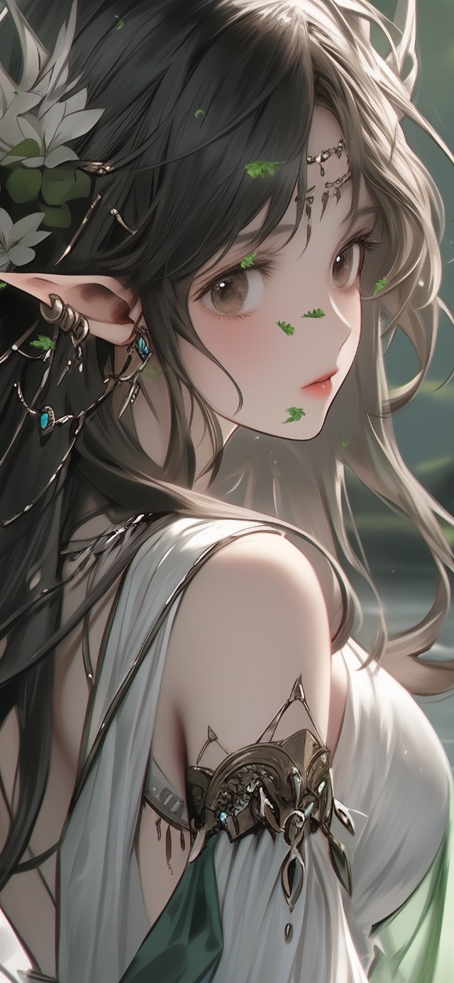 4K 森林精灵 森之女精灵女孩