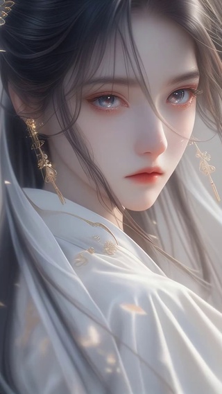 飘逸的古风动漫美女