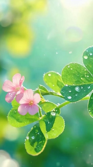 早晨雨滴花露