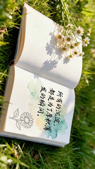 厚积薄发治愈励志清新壁纸