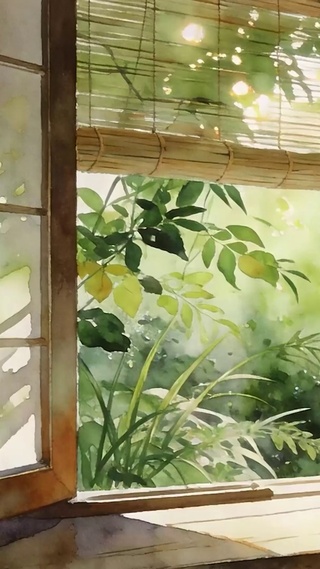 护眼绿景