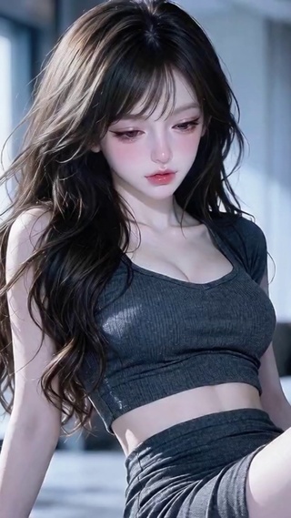 假日居家少女