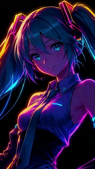霓虹赛博初音未来