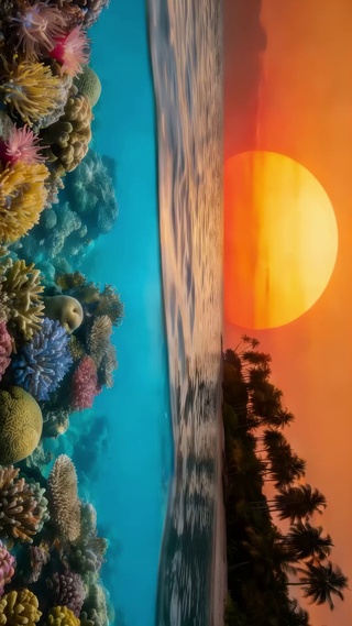 蔚蓝大海风景