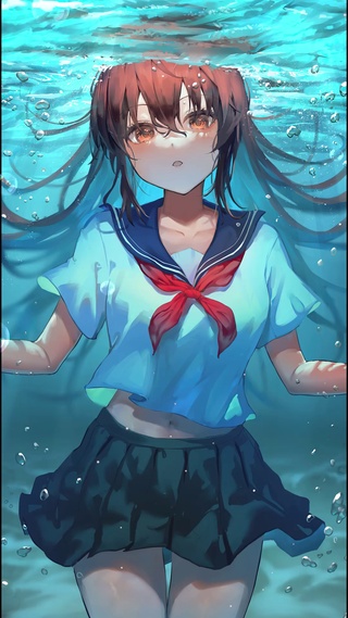 海底气泡少女