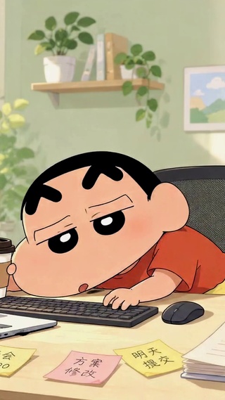上班只为碎银几两蜡笔小新