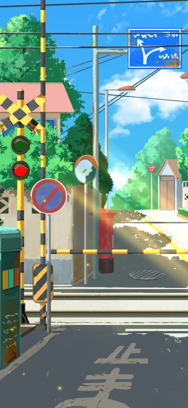 4K唯美治愈日系动漫街道